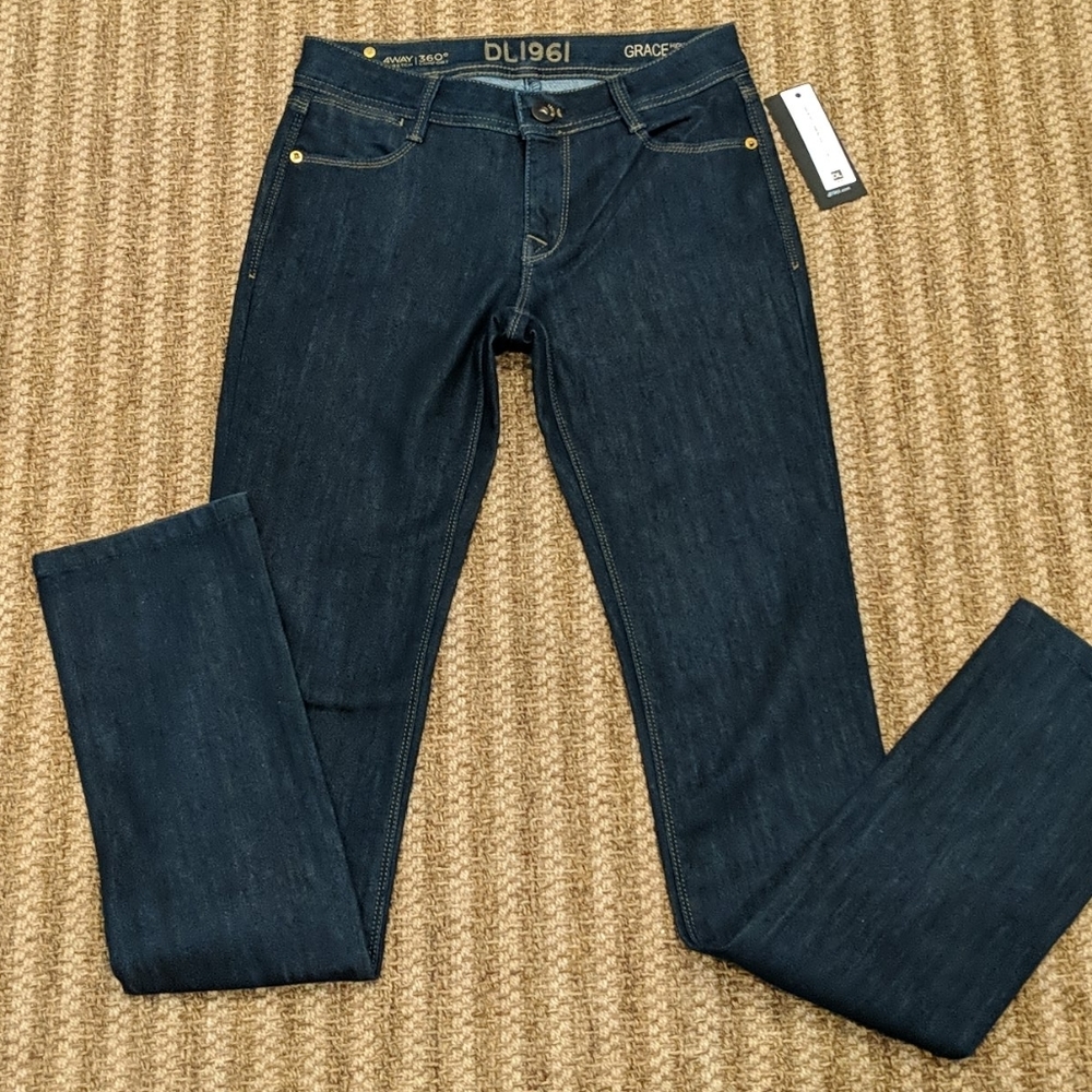 DL 1961 Grace Straight Denim Jeans New 26